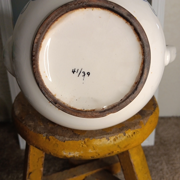 Vintage 1950s Japan Heritage Tea Pot W/Lid By Royal Sealy BLUE Decor No Chips - Picture 5 of 10